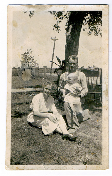 Jules L. and Lizzie with baby Richard.